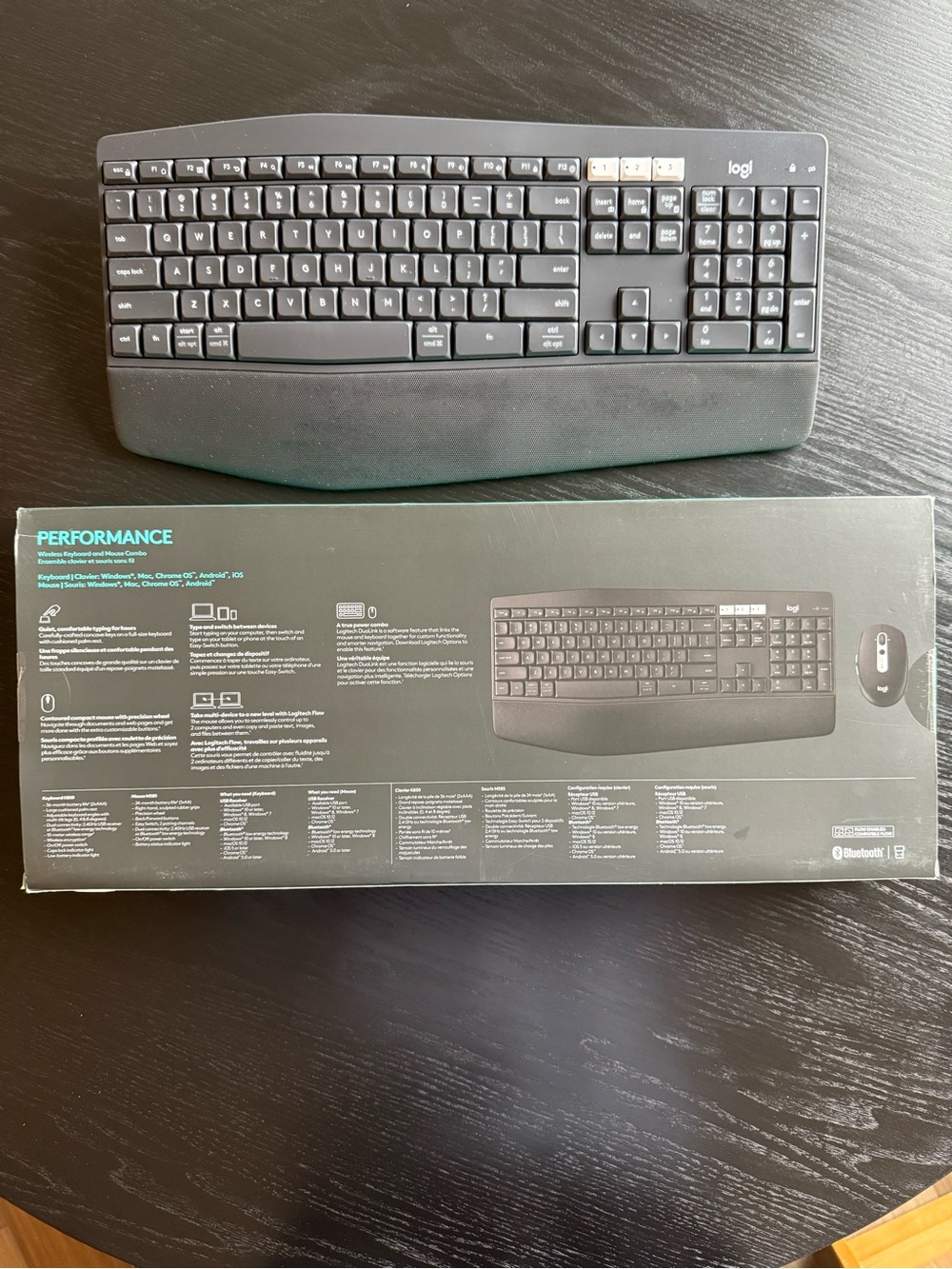 Logitech Performance Wireless Keyboard with Integrated Palm Rest - Picture 3 of 3